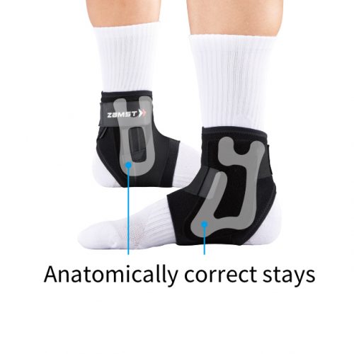 Precisely fit stays aligned with ankle shape