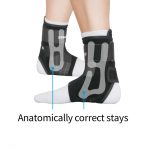 Precisely fit stays aligned with ankle shape