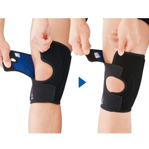 Precise fit to the knee and adjustable compression level