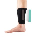 Shin pad reduces the strain on the shins